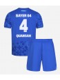 Billige Bayer Leverkusen Jarell Quansah #4 Tredjedraktsett Barn 2025-26 Kortermet (+ Korte bukser)